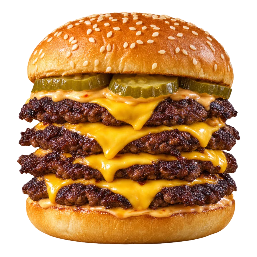 Vierfacher Smash Burger