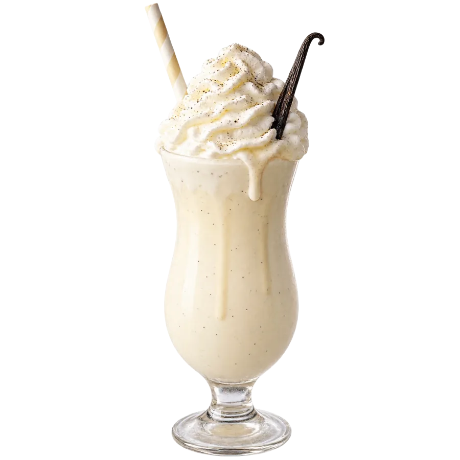Vanilleshake mit Sahnehaube
